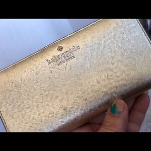 Kate spade rose gold Cameron street Stacy wallet
